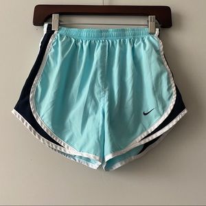 Nike Dri-Fit Tempo Mint Blue Lined Athletic Shorts size xsmall workout running